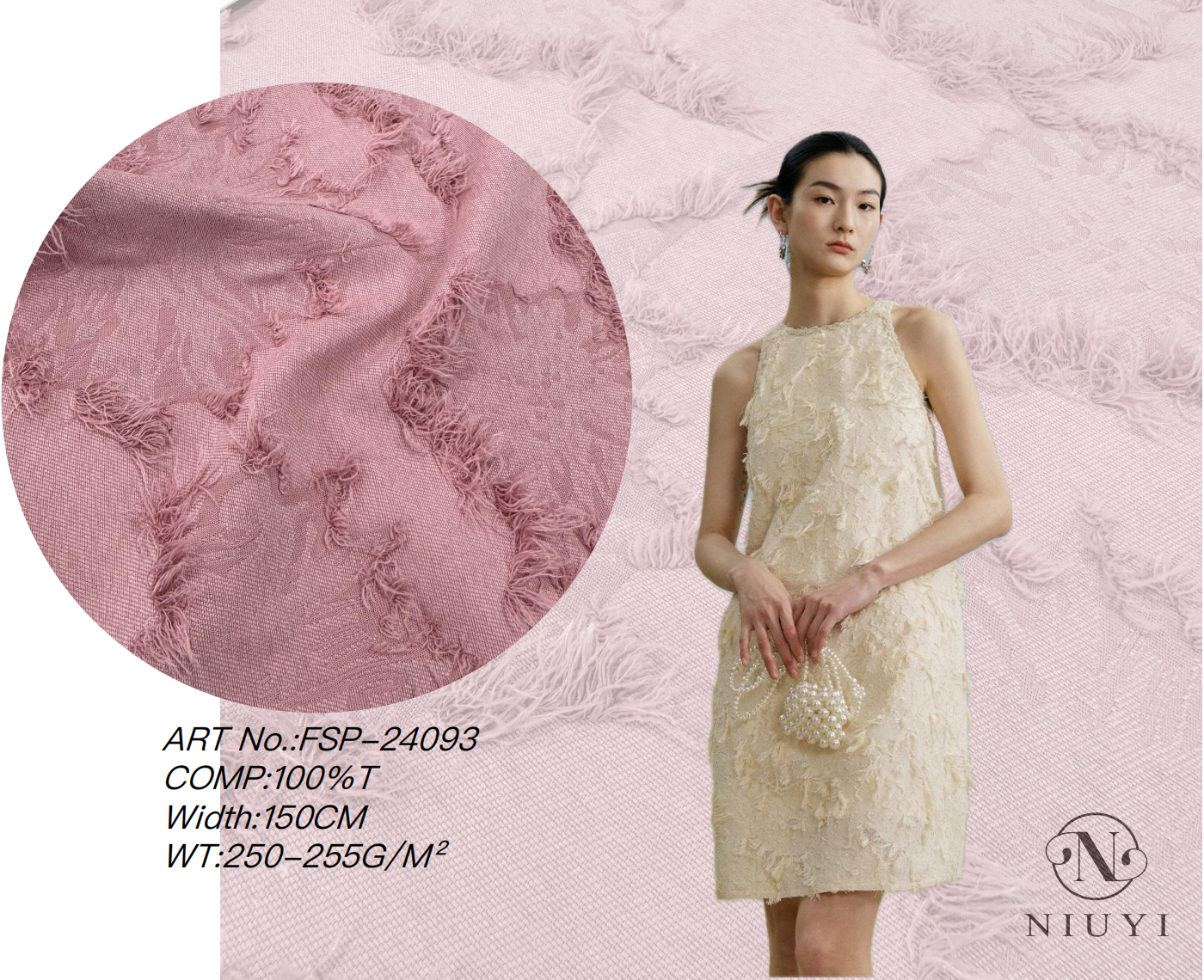 FSP-24093 Dyed Polyester Woven Fabric Wholesale manufacturer