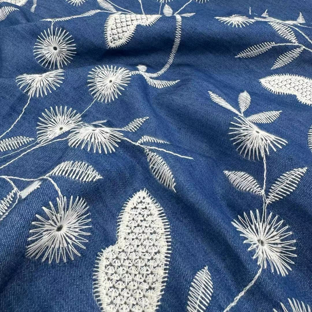 DEN-004 Embroidery Denim Fabric