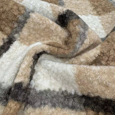 FZ-24066 Printed 100% Poly High Quality Knitted Fleece Fabric