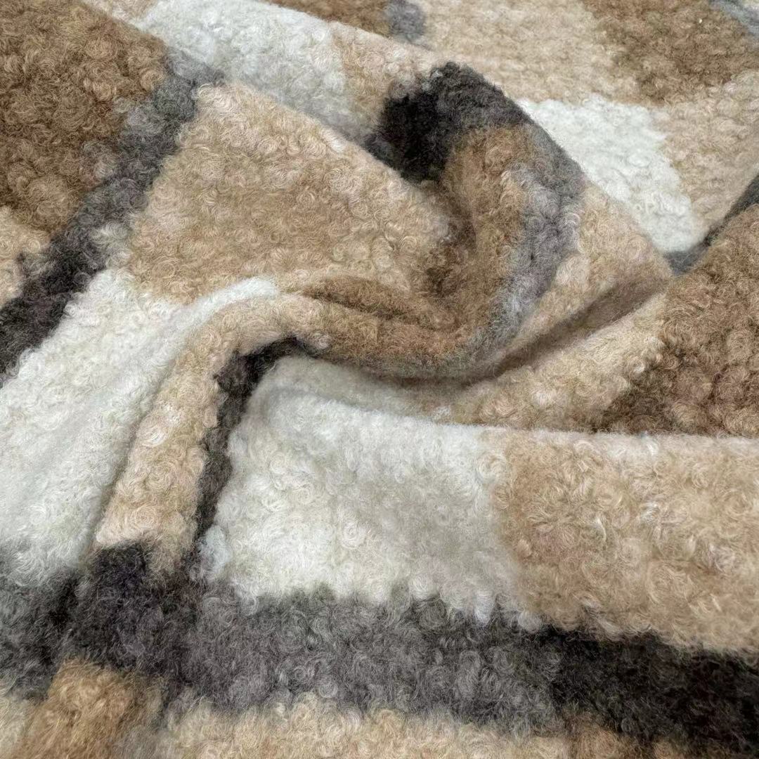 FZ-24066 Printed 100% Poly High Quality Knitted Fleece Fabric