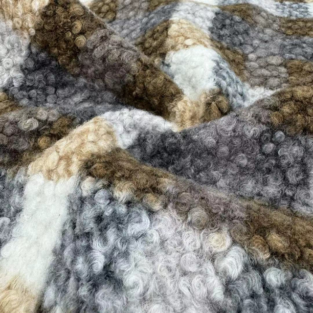 FZ-24065 Printed 100% Poly High Quality Knitted Fleece Fabric