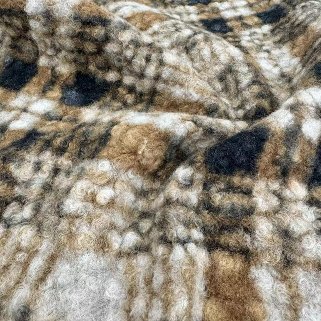 FZ-24056 Printed 100% Poly High Quality Knitted Fleece Fabric