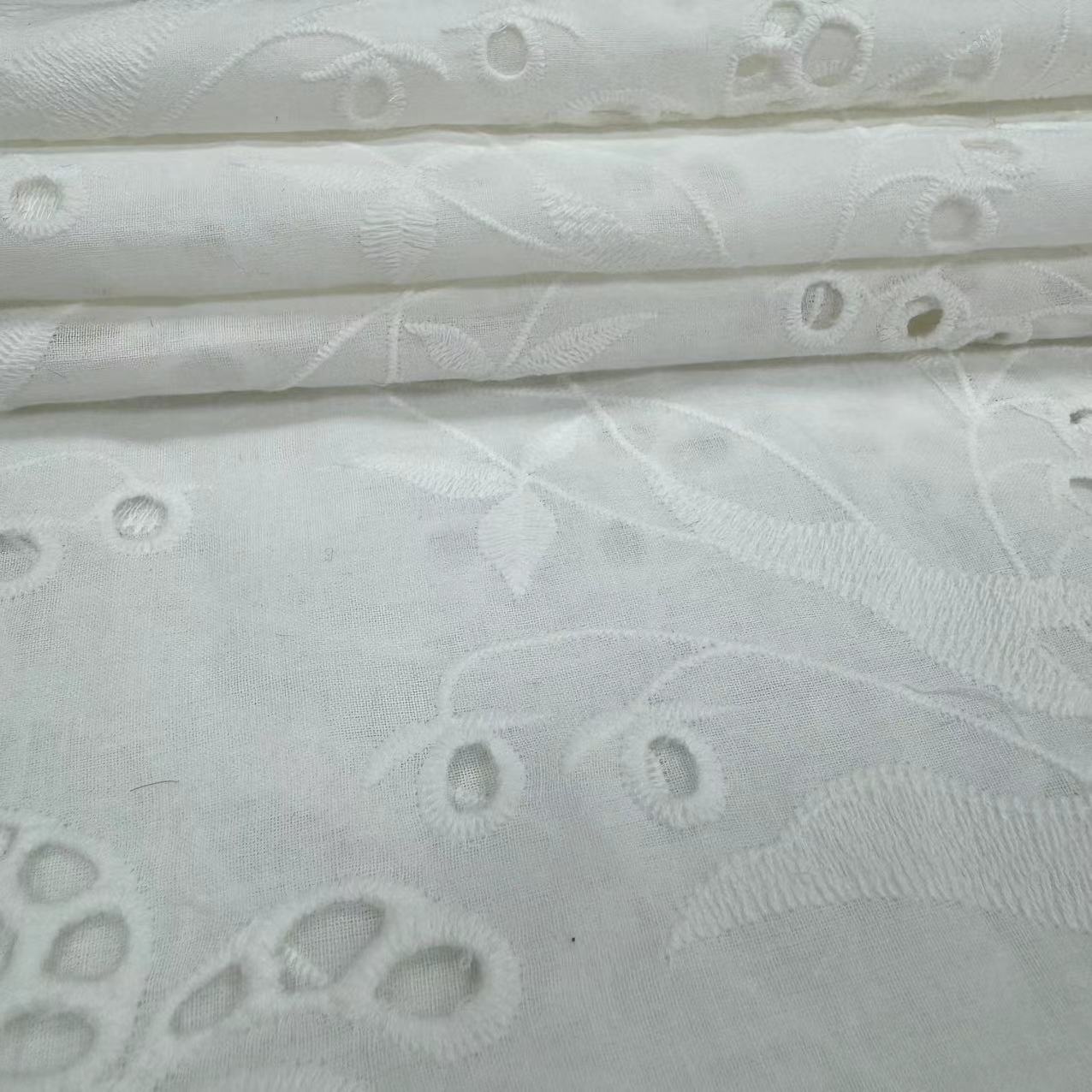 HDX-24070 Eyelet Embroidery Cotton fabric