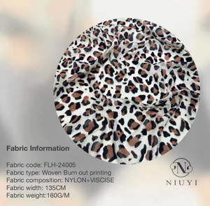 FLH-24005 Woven Burn out Printing Fabric