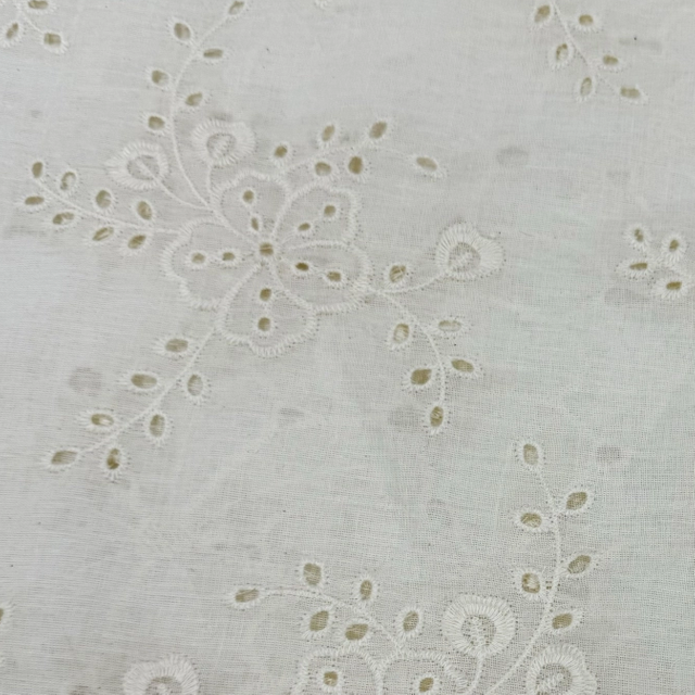HDX-24026 Eyelet Embroidery Cotton fabric