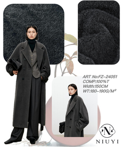 FZ-24051 100%Poly Fake Fur Flocking Fabric 