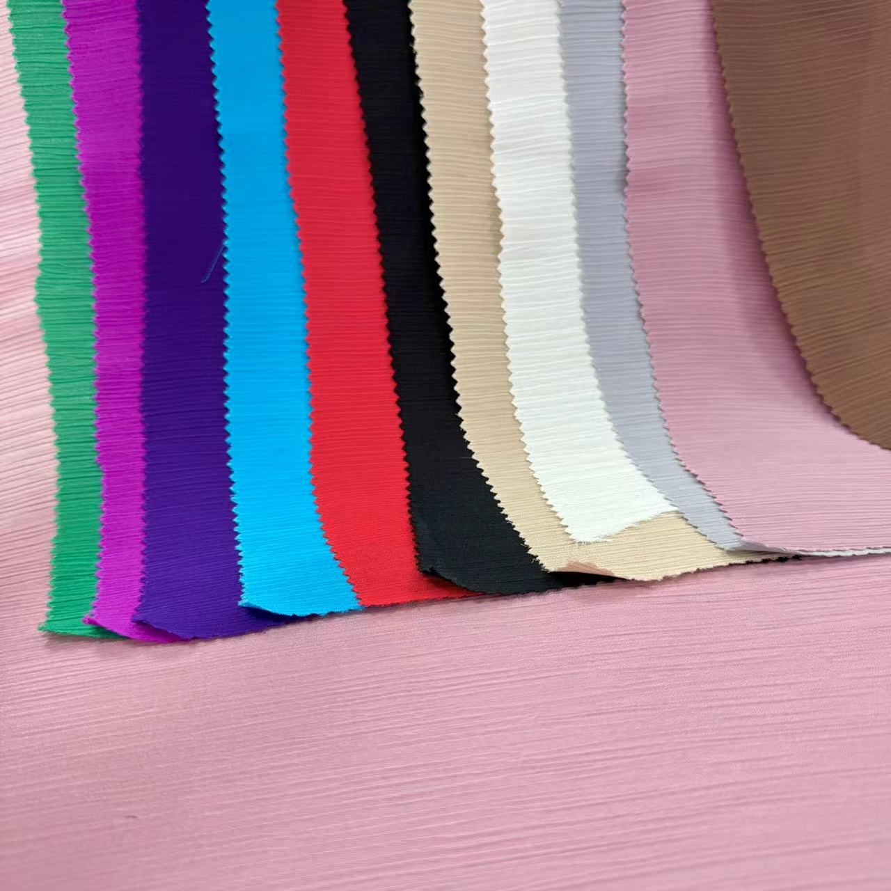 FZ-22094B Dyed 100% Poly High Quality Crepe Woven Fabric