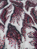 23-1169 Tulle with Machine Beads Embroidery Fabric