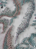 23-1585 Tulle with Machine Beads Embroidery Fabric