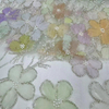 23-2748A Tulle Ground with Machine Beads Multicolor Embroidery Fabric