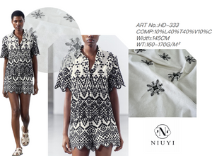 HD-333 Plain Embroidery Fabric Wholesale
