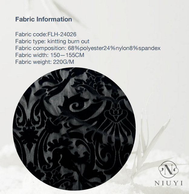 FLH-24026 Knitted Burn out Fabric Wholesale