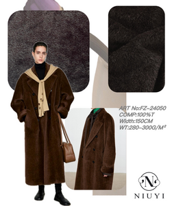 FZ-24050 100%Poly Fake Fur Flocking Fabric 