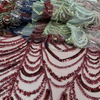 XRD-24031 Tulle with Machine Beads Embroidery Fabric