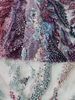 23-1585 Tulle with Machine Beads Embroidery Fabric