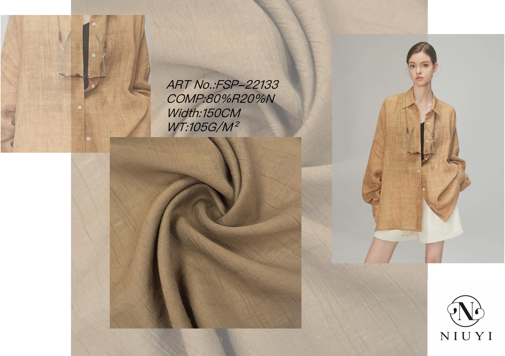 FSP-22133 Dyed High quality Crepe Woven Fabric Wholesale