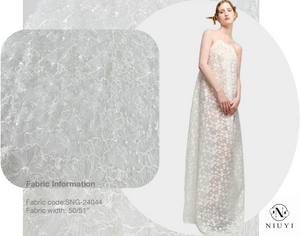 SNG-24044 Wholesale High Quality Embroidery Fabric 2025