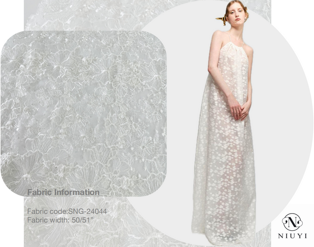 SNG-24044 Wholesale High Quality Embroidery Fabric 2025