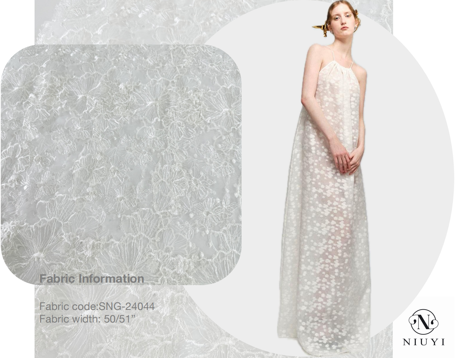 SNG-24044 Wholesale High Quality Embroidery Fabric 2025
