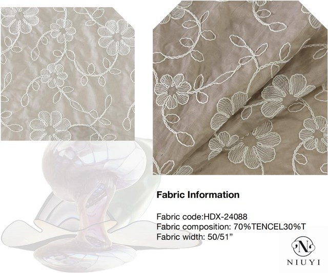 HDX-24088 2024 Popular Embroidery Fabric Wholesale Manufacturer