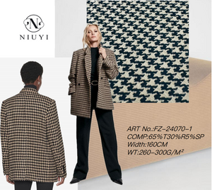 FZ-24070-1 Houndstooth Pattern Jarquard fabric online manufacturer