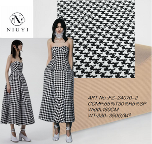 FZ-24070-2 Houndstooth Pattern Jarquard fabric online manufacturer