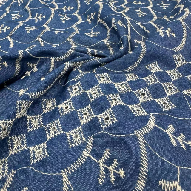 DEN-007 Embroidery Denim Fabric