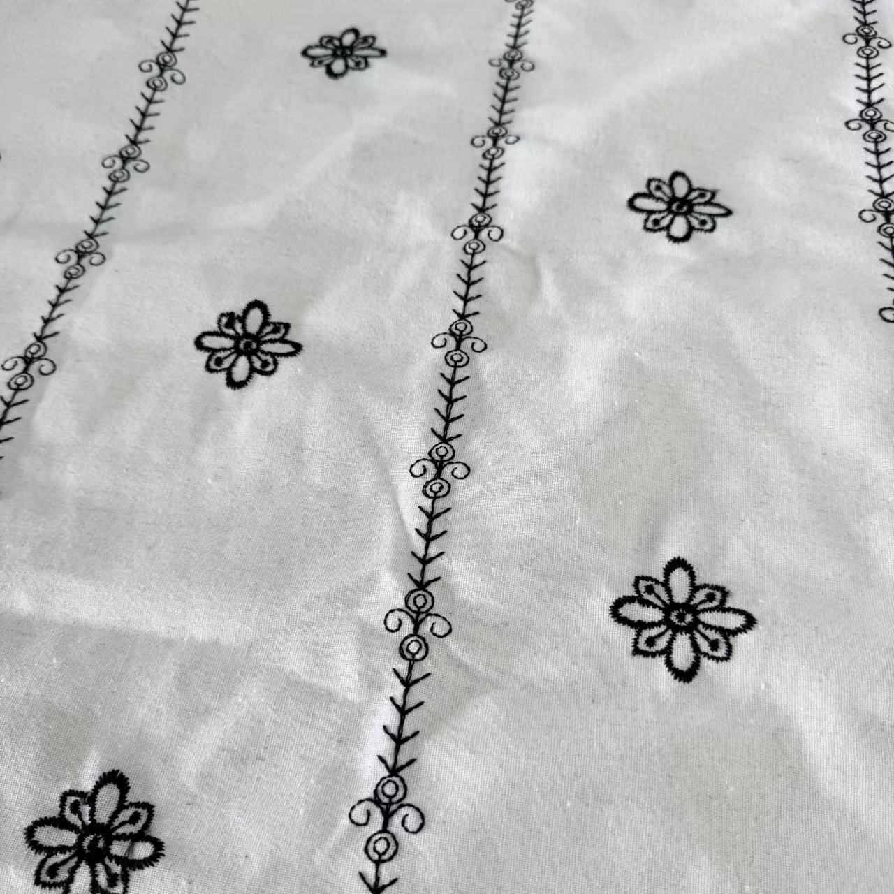HD-338 Plain Embroidery Fabric Wholesale