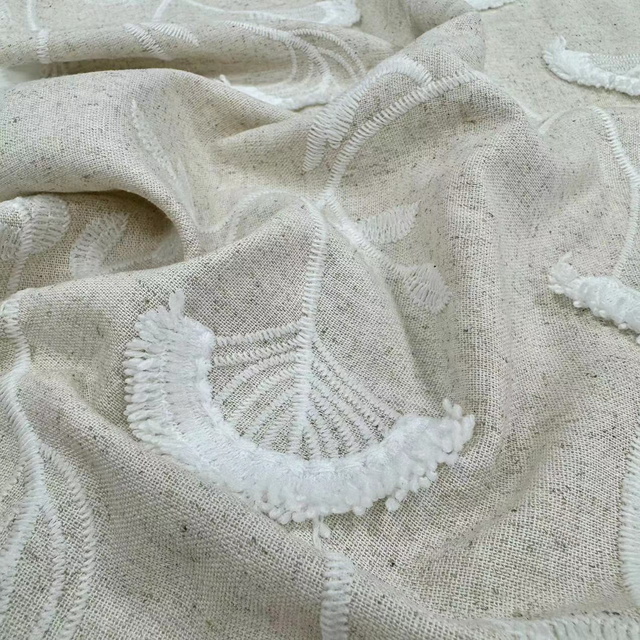 HD-207 Embroidery Linen/Viscose fabric
