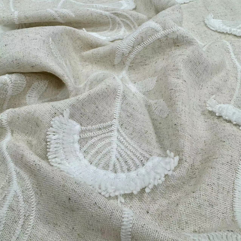 HD-207 Embroidery Linen/Viscose fabric