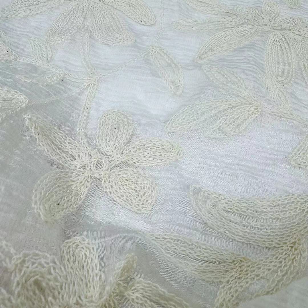 SNG-24026 Machine Chain Embroidery Fabric Wholesale