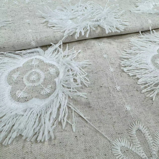 HDX-24011 3D Embroidery Fabric Wholesale