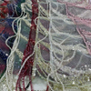 XRD-24107 Tulle with Machine Beads Embroidery Fabric