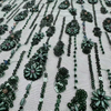 XRD-24109 Tulle with Machine Beads Embroidery Fabric