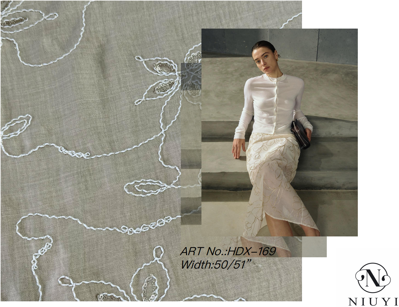 high quality embriodery fabric
