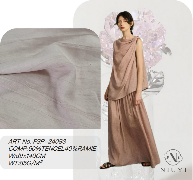 FSP-24083 Dyed Tencel/Ramie Woven Fabric Wholesale