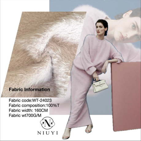 WT-24023 Lamb Wool Clothing Fabric Artificial Fur