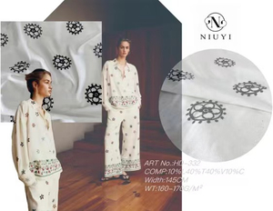 HD-332 Plain Embroidery Fabric Wholesale