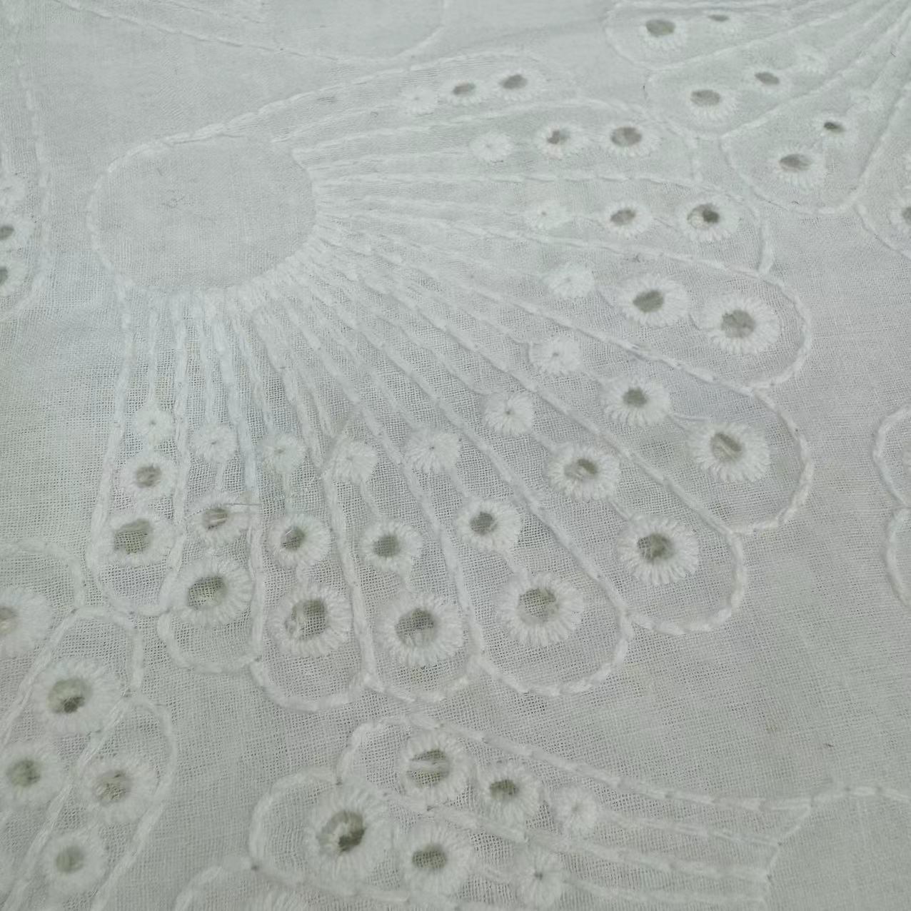 HDX-24069 Eyelet Embroidery Cotton fabric