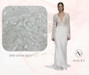 XRD-24154 Tulle with Machine Beads Laser Embroidery