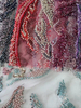 23-1585 Tulle with Machine Beads Embroidery Fabric