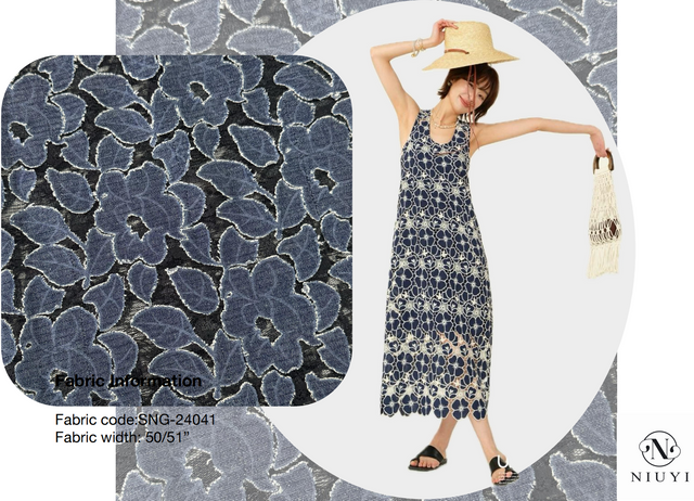 SNG-24041 Wholesale High Quality Embroidery Fabric 2024