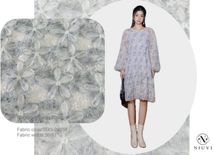 SNG-24038 Wholesale High Quality Sequins 3D Embroidery Lace Fabric 2024