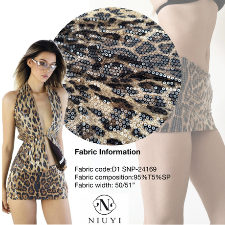 SNP-2416 9 High Quality Spangle Embroidery Fabric Online Manufacturer 2025