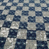 DEN-026 Machine Sequins Embroidery Denim Fabric