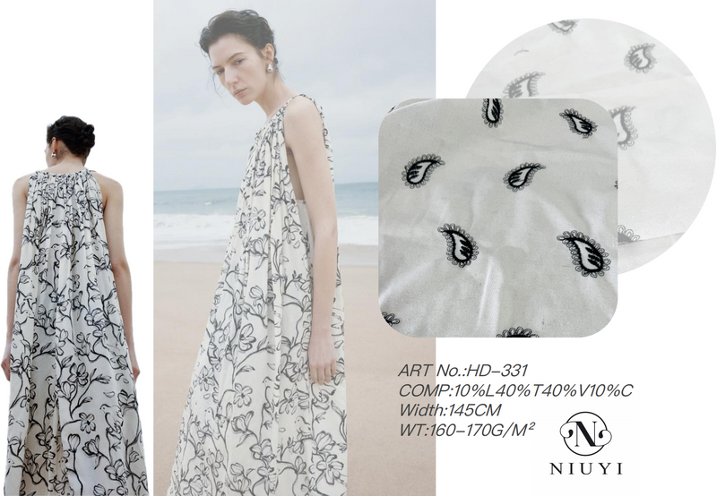 HD-331 Plain Embroidery Fabric Wholesale