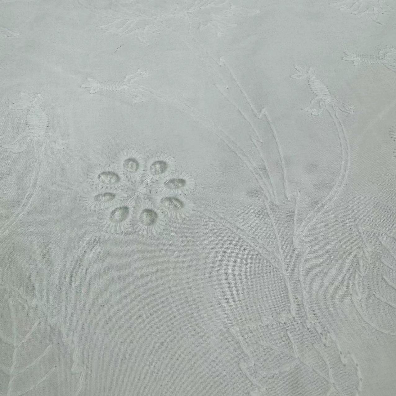 HDX-139 Machine Embroidery Cotton fabric