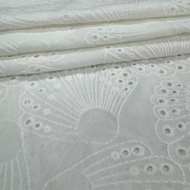 HDX-24069 Eyelet Embroidery Cotton fabric