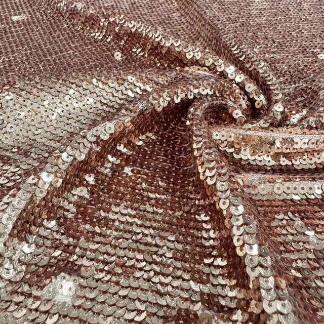SYA-049 Spandex Tulle with Spangle Embroidery Fabric