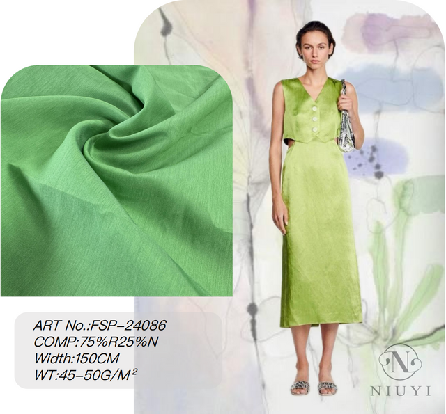 FSP-24086 Dyed Rayon/Nylon Woven Fabric Wholesale